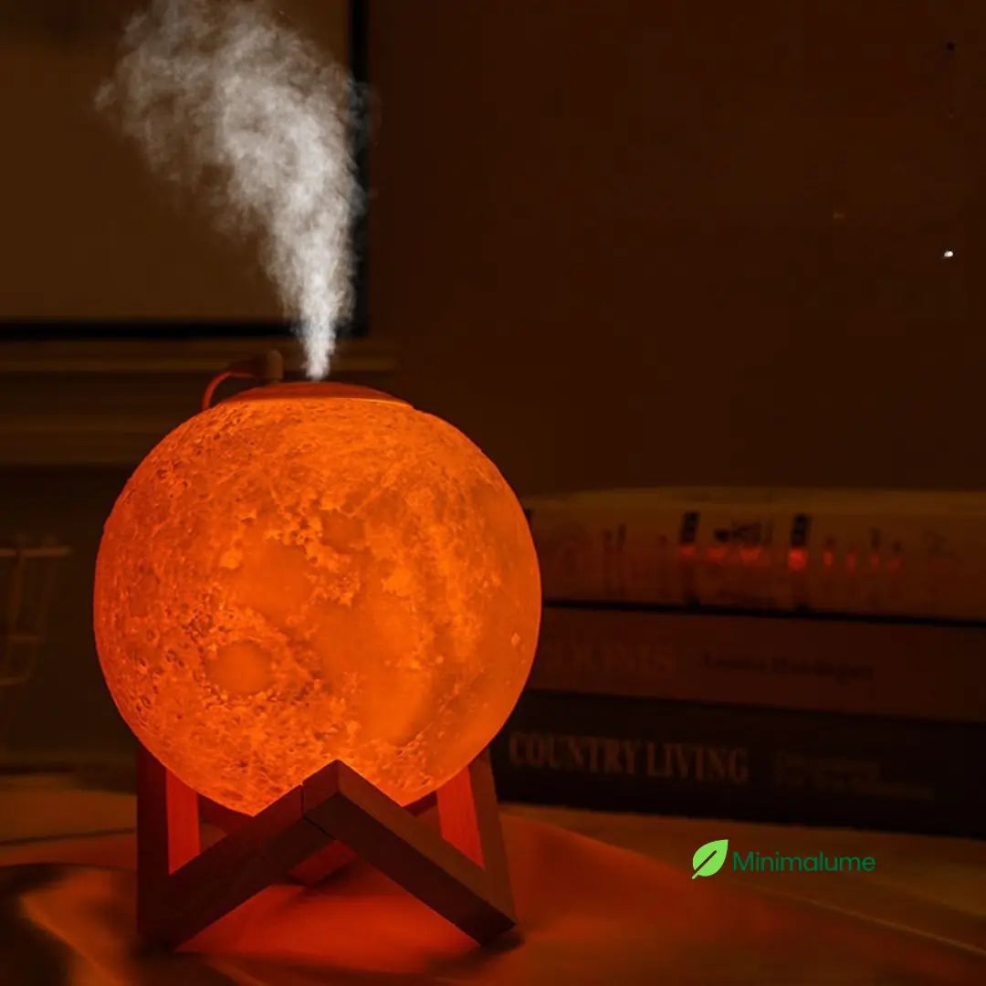 Um Toque de Lua para o Seu Lar — Umidificador Aromatizador Luminária 3D