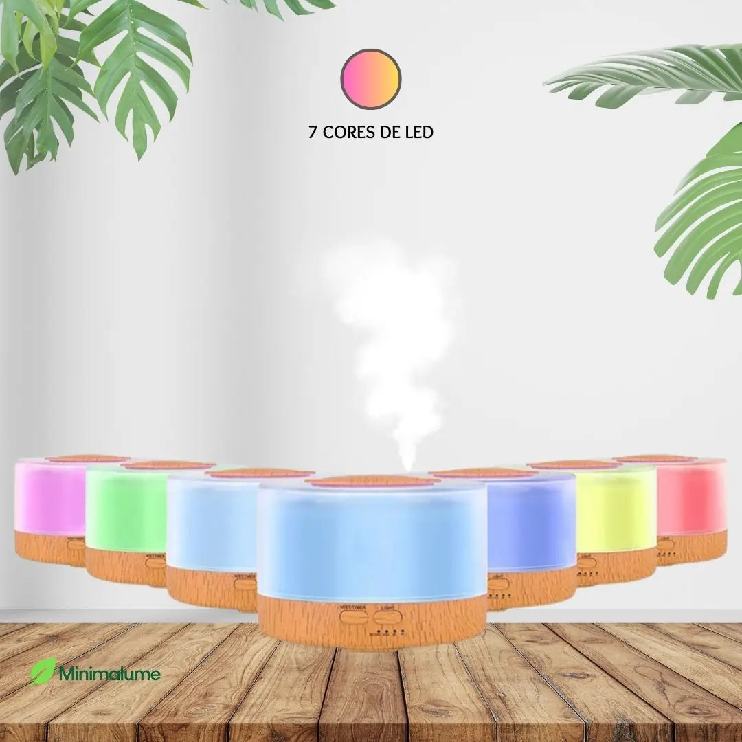 Difusor de Aroma LED RGB – Atmosfera Perfeita com Tecnologia Silenciosa