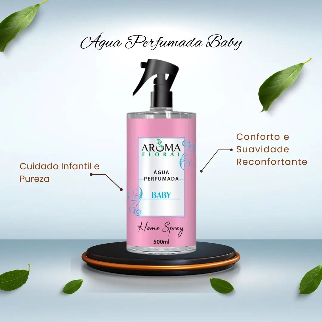 Água Perfumada para Tecidos Aroma Floral - 500ml